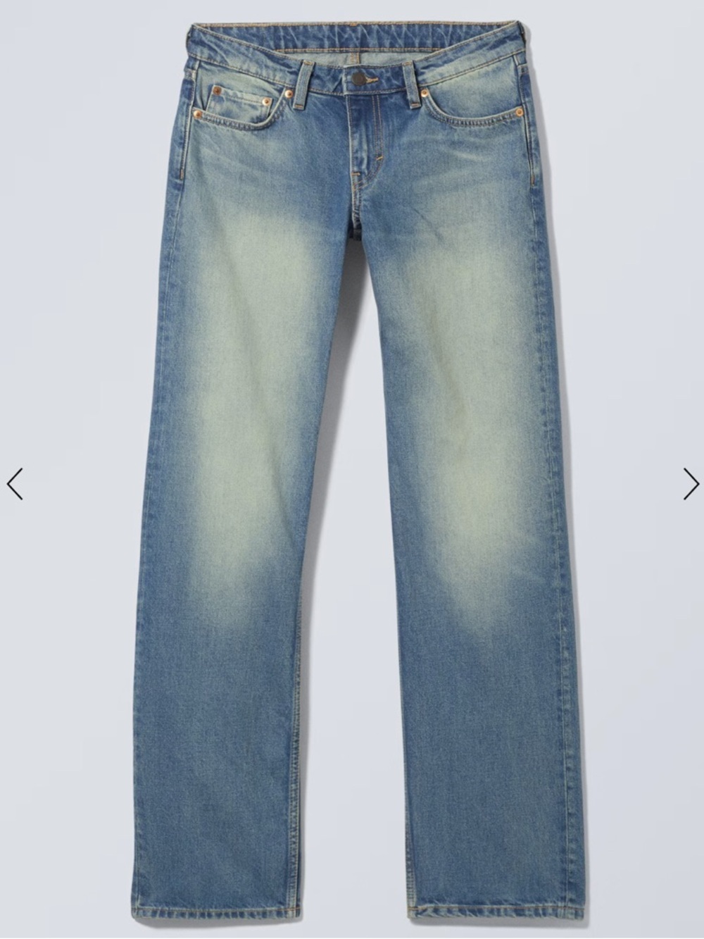 Weekday Arrow Low Straight Jeans Size 27